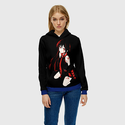 Женская толстовка Убийца Акаме / 3D-Синий – фото 3