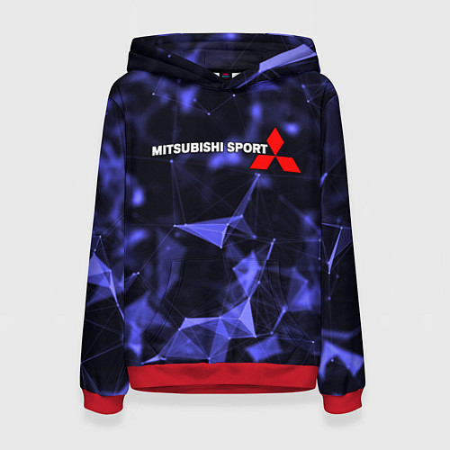 Женская толстовка MITSUBISHI / 3D-Красный – фото 1