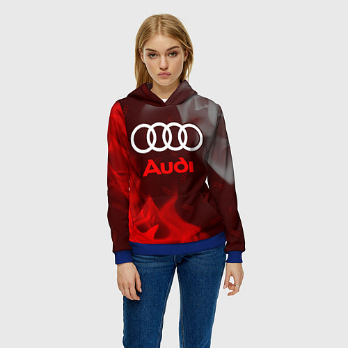 Женская толстовка AUDI АУДИ / 3D-Синий – фото 3