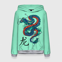 Толстовка-худи женская Dragon, цвет: 3D-меланж
