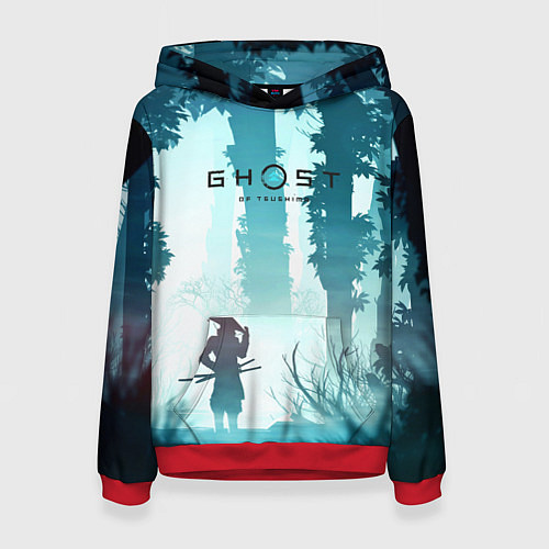 Женская толстовка Ghost of Tsushima / 3D-Красный – фото 1