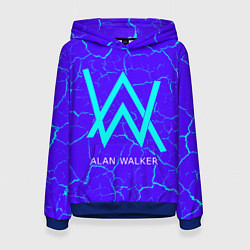 Толстовка-худи женская ALAN WALKER АЛАН УОКЕР, цвет: 3D-синий