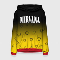 Толстовка-худи женская NIRVANA НИРВАНА, цвет: 3D-красный