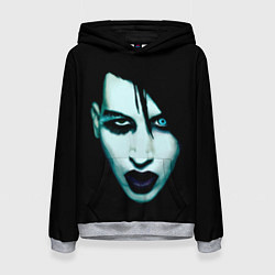 Толстовка-худи женская Marilyn Manson, цвет: 3D-меланж