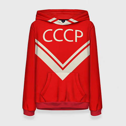 Женская толстовка СССР хоккейная форма / 3D-Красный – фото 1