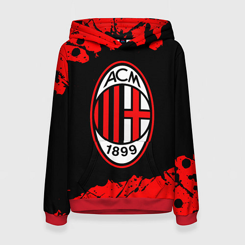 Женская толстовка AC MILAN МИЛАН / 3D-Красный – фото 1