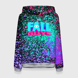 Толстовка-худи женская Fall Guys, цвет: 3D-меланж