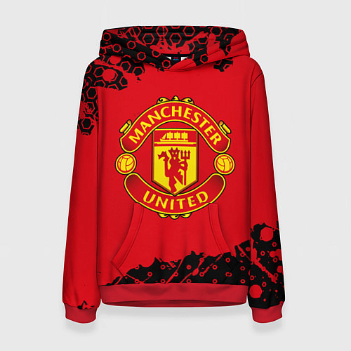 Женская толстовка MANCHESTER UNITED / 3D-Красный – фото 1