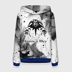 Толстовка-худи женская КОРОЛЬ И ШУТ, цвет: 3D-синий