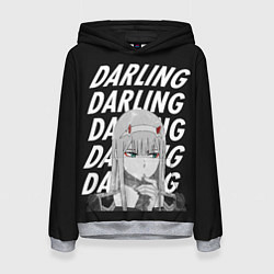 Толстовка-худи женская ZeroTwo Darling in the Franx, цвет: 3D-меланж