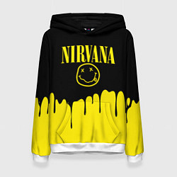 Толстовка-худи женская Nirvana, цвет: 3D-белый