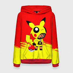 Женская толстовка Brawl starsLeon pikachu