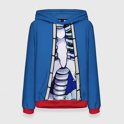 Женская толстовка КУРТКА САНСА SANS / 3D-Красный – фото 1