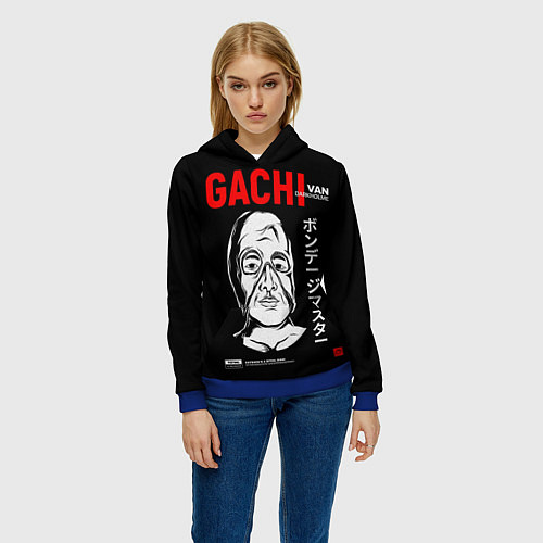 Женская толстовка Gachimuchi Van Darkholm / 3D-Синий – фото 3