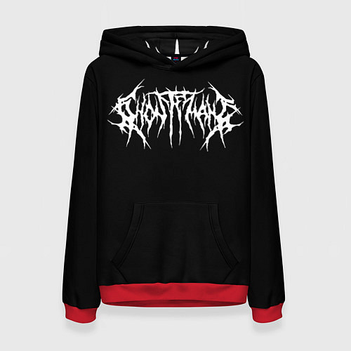 Женская толстовка GHOSTEMANE НА СПИНЕ / 3D-Красный – фото 1