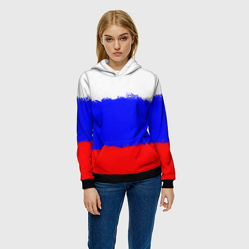 Женская толстовка Спецназ на спине / 3D-Черный – фото 3