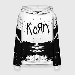 Толстовка-худи женская Korn, цвет: 3D-белый