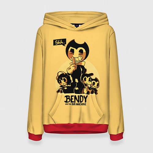 Женская толстовка Bendy And The Ink Machine / 3D-Красный – фото 1