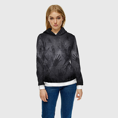 Женская толстовка ЛАДОНИ УШЕДШИХ / 3D-Белый – фото 3