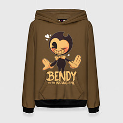 Толстовка-худи женская Bendy And The Ink Machine, цвет: 3D-черный