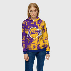 Толстовка-худи женская КОБИ БРАЙАНТ, цвет: 3D-синий — фото 2