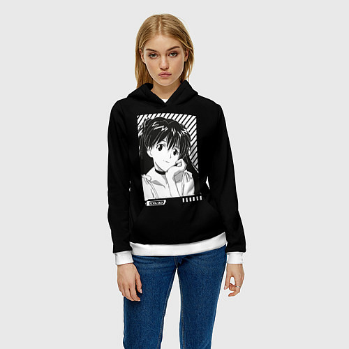 Женская толстовка Аска ева 02 / 3D-Белый – фото 3