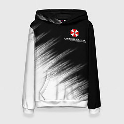 Толстовка-худи женская Амбрелла, цвет: 3D-белый