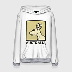 Толстовка-худи женская Australia, цвет: 3D-меланж