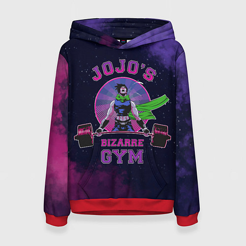 Женская толстовка JoJo’s Bizarre Adventure Gym / 3D-Красный – фото 1