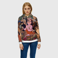 Толстовка-худи женская BRING ME THE HORIZON ART, цвет: 3D-белый — фото 2