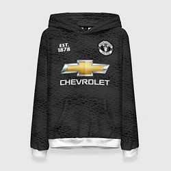 Толстовка-худи женская MANCHESTER UNITED 2021 - AWAY, цвет: 3D-белый