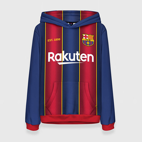 Женская толстовка BARCELONA 2021 - ДОМАШНЯЯ / 3D-Красный – фото 1