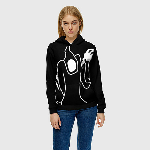 Женская толстовка Haunted Family / 3D-Черный – фото 3