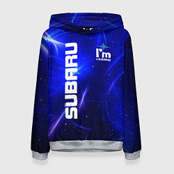 Толстовка-худи женская Субару, цвет: 3D-меланж