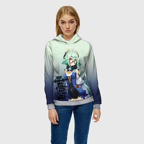 Женская толстовка Sucrose / 3D-Меланж – фото 3
