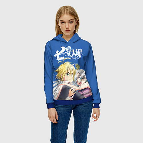 Женская толстовка 7 смертных грехов / 3D-Синий – фото 3