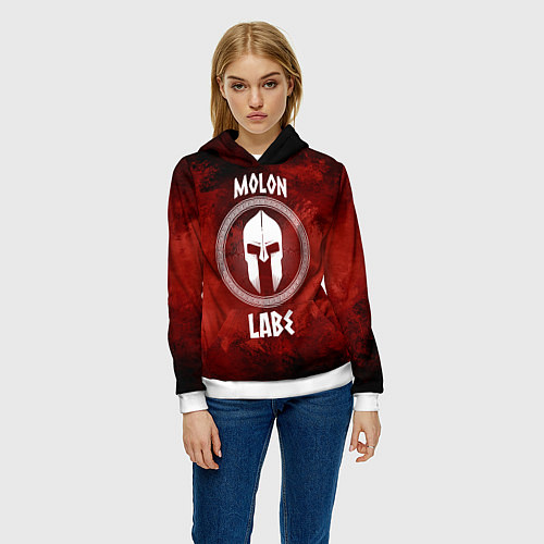 Женская толстовка Molon Labe / 3D-Белый – фото 3
