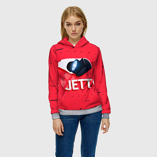Женская толстовка Jett / 3D-Меланж – фото 3