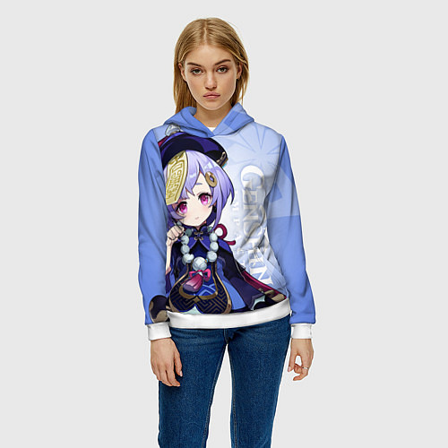 Женская толстовка GENSHIN IMPACT, ЦИ ЦИ, / 3D-Белый – фото 3