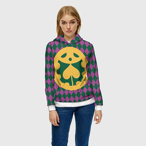 Женская толстовка ДжоДжо / 3D-Белый – фото 3