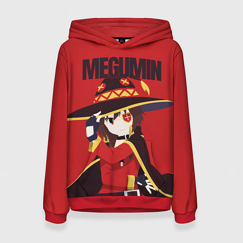 Женская толстовка Megumin / 3D-Красный – фото 1