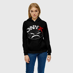 Толстовка-худи женская Onyx, цвет: 3D-черный — фото 2