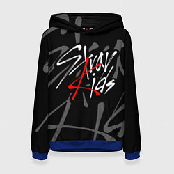 Толстовка-худи женская STRAY KIDS, цвет: 3D-синий