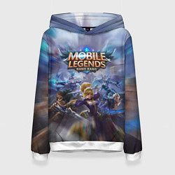 Толстовка-худи женская Mobile Legends Z, цвет: 3D-белый