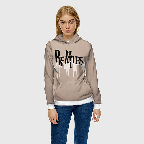 Женская толстовка The Beatles / 3D-Белый – фото 3