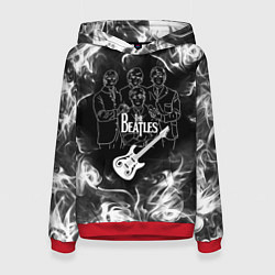 Толстовка-худи женская The Beatles, цвет: 3D-красный