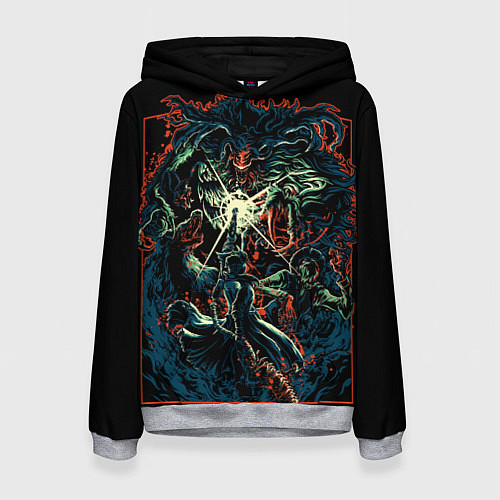 Женская толстовка Bloodborne / 3D-Меланж – фото 1