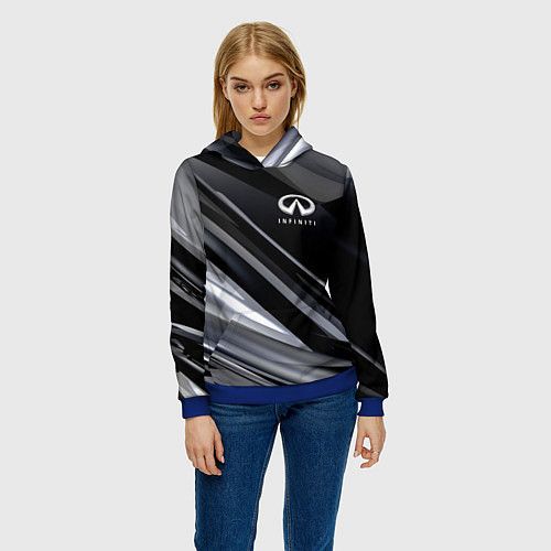 Женская толстовка Infiniti / 3D-Синий – фото 3