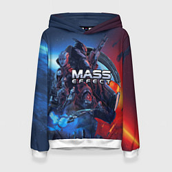 Толстовка-худи женская Mass EFFECT Legendary ed, цвет: 3D-белый