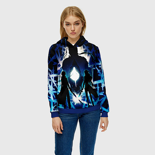 Женская толстовка Sword Art Online Кирито Асуна / 3D-Синий – фото 3